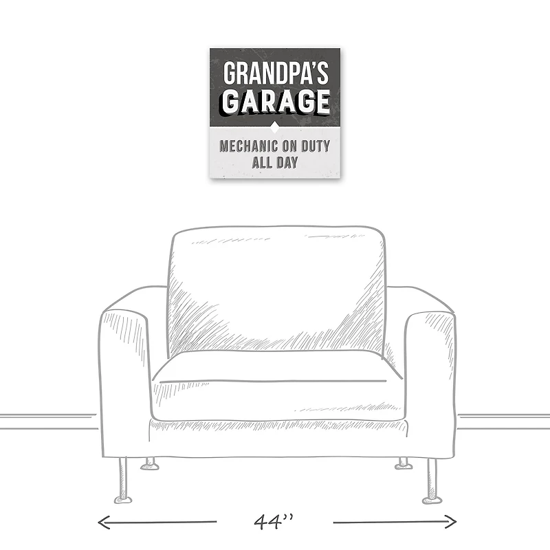 Grandpa's Garage Canvas Wall Art