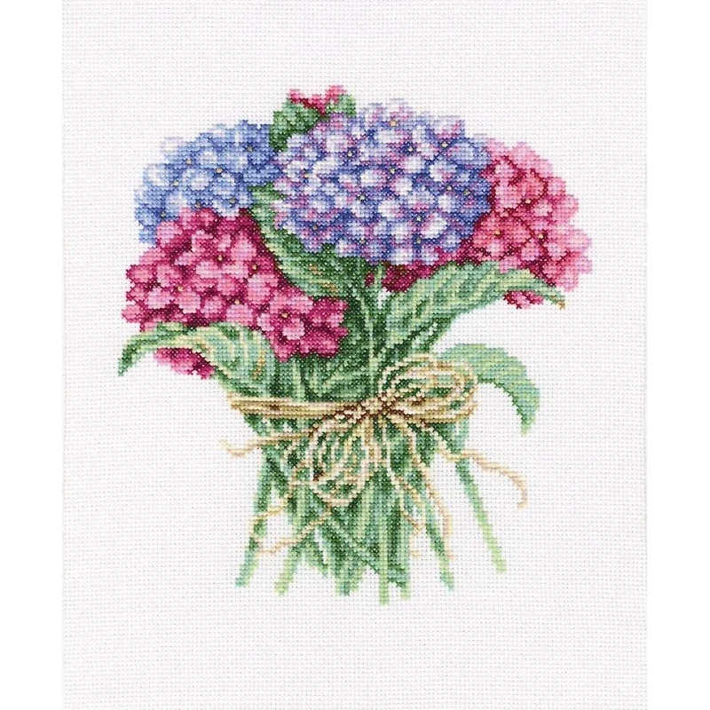 RTO Hydrangea bouquet Counted Cross Stitch Kit