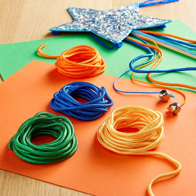 8ft. Primary Mix Paracords by Creatology™, 5ct.