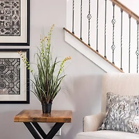 Artificial Potted Green Grass & Eucalyptus