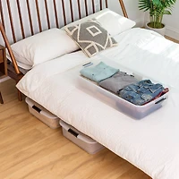 IRIS® 50qt. Clear Underbed Storage Boxes with Latching Lids, 3ct.