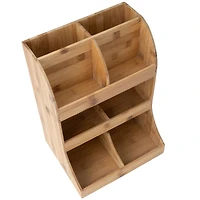 Mind Reader 8-Section Bamboo Organizer