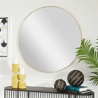 Gold Contemporary Wall Mirror, 36" x 1" x 36"
