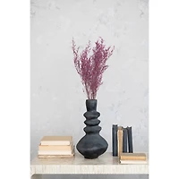 Hello Honey® 17" Black & Gold Tall Decorative Handmade Paper Mache Vase