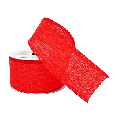 1.5" x 3yd. Red Wired Ribbon by Celebrate It™ Classic