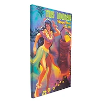 Tiki Lounge Sign Outdoor Canvas Art Print - 24"x36"