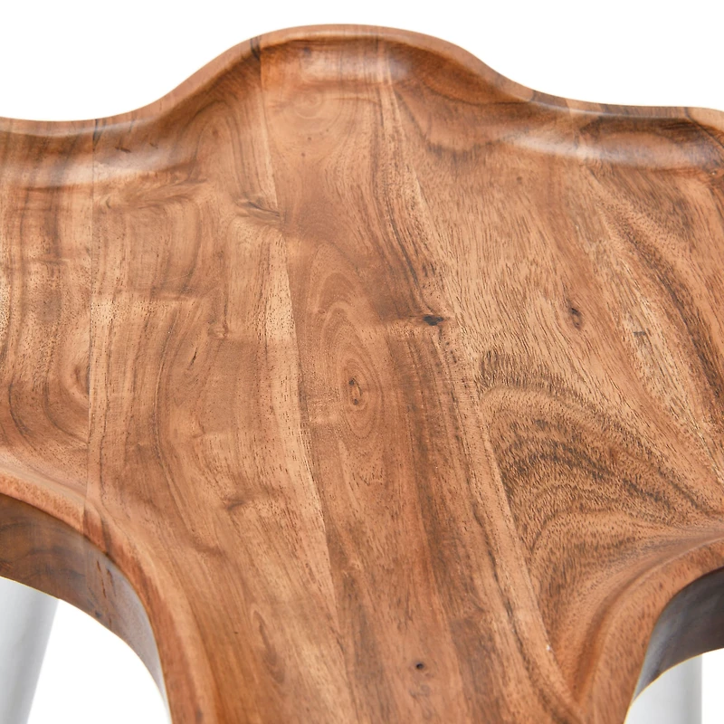 Hello Honey® Wood Wavy Edge End Table