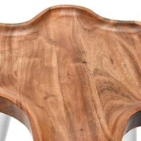 Hello Honey® Wood Wavy Edge End Table