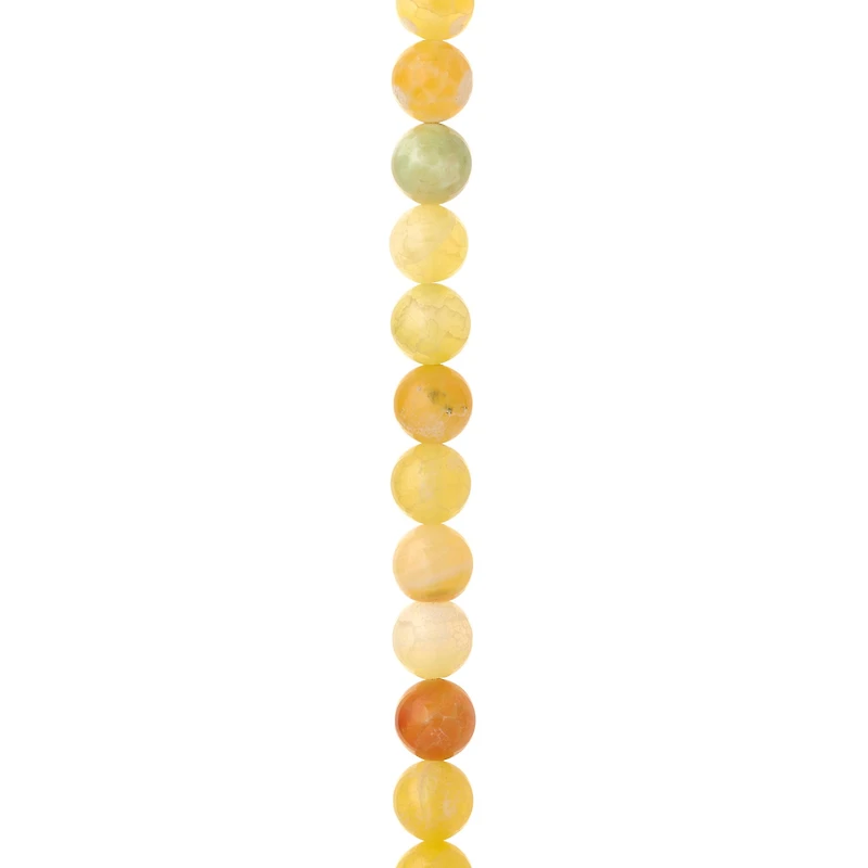 12 Pack: Orange Fire Agate Round Beads, 8mm by Bead Landing™