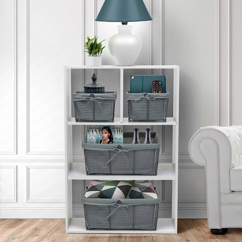 Sorbus 17" Wire Baskets with Removable Liner, 2ct.