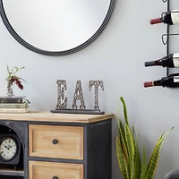 13" Silver Bar Industrial Decorative Sign