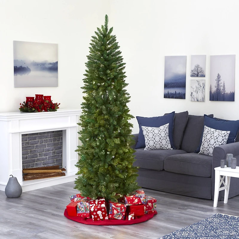 6.5ft. Unlit Slim Green Mountain Pine Artificial Christmas Tree
