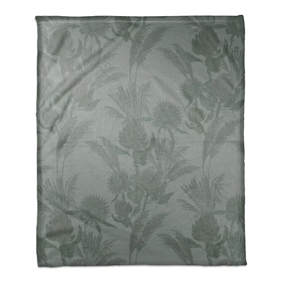 Tones Protea Blooms Coral Fleece Blanket