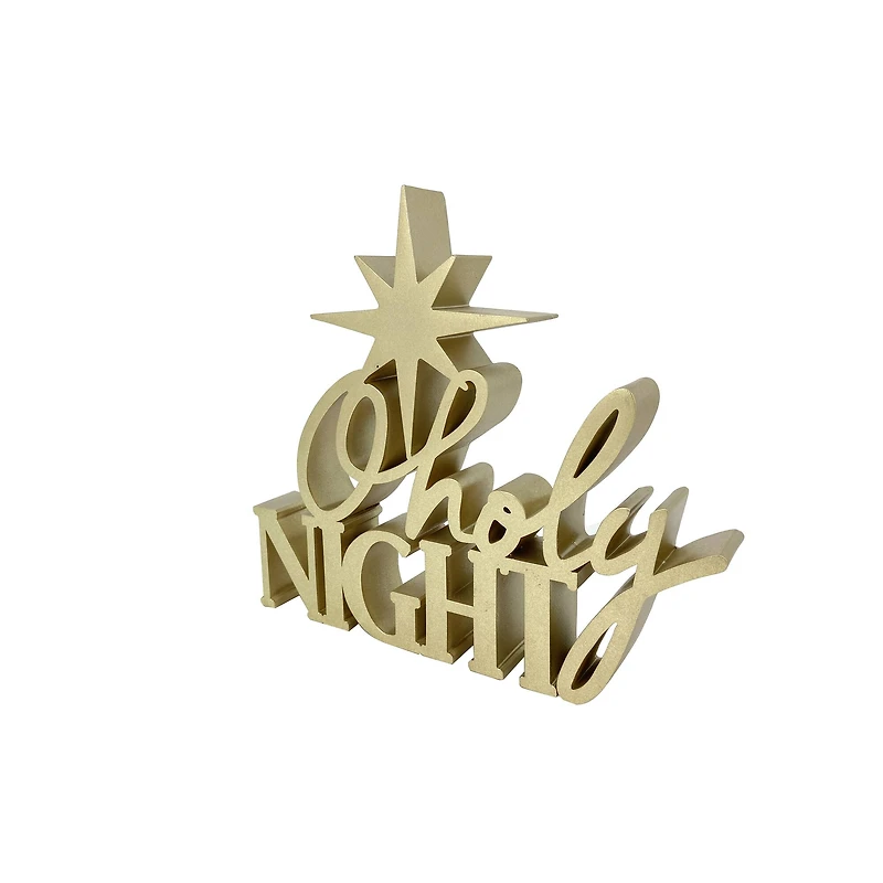 9.5" Gold Holy Night Die-Cut Tabletop Décor by Ashland®