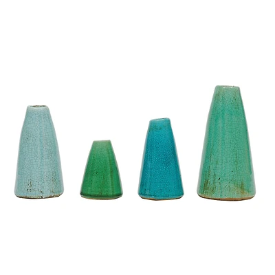 Hello Honey® Green & Blue Terracotta Vase Set