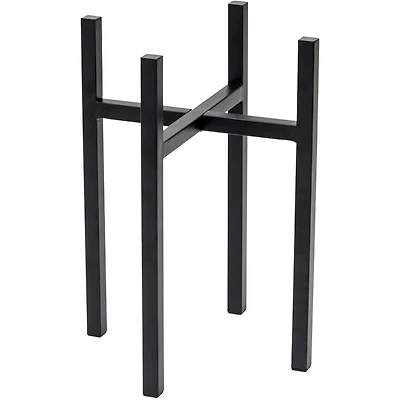 Sorbus 10" Black Mid Century Style Plant Stand