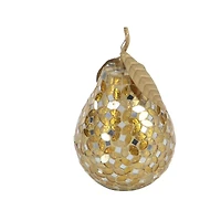 Gold Metal Glam Fruit Sculpture Set