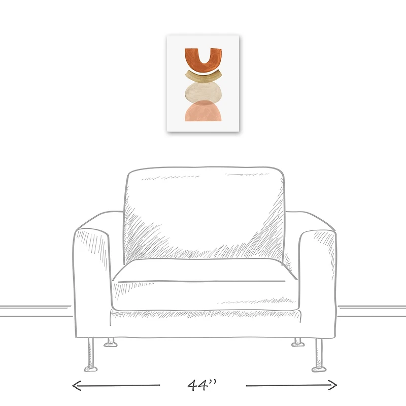 Midcentury Balance 12" x 16" Canvas Wall Art