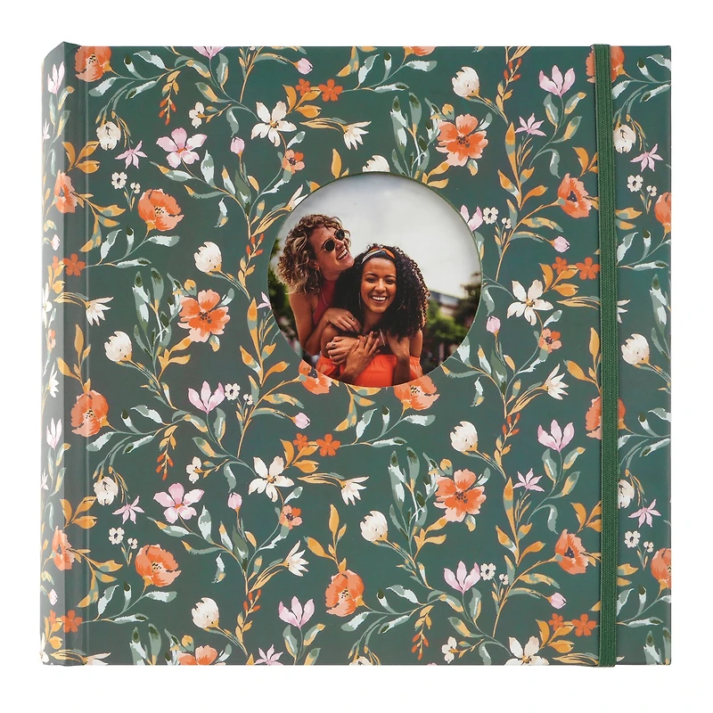 8.6" x 8.6" Green Floral Photo Album by Recollections™