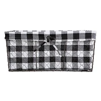 DII® Black & White Checkered Chicken Wire Basket 5 Piece Set