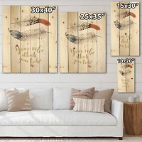 Designart - Two Feathers Your VIbe Attracts Your Tribe