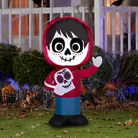 3.5ft. Airblown® Inflatable Halloween Miguel from Coco with Skull