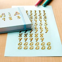 Gold Foil Number Stickers by Recollections™
