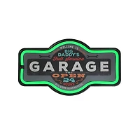 17" Neon Style LED Daddy's Garage Wall Sign
