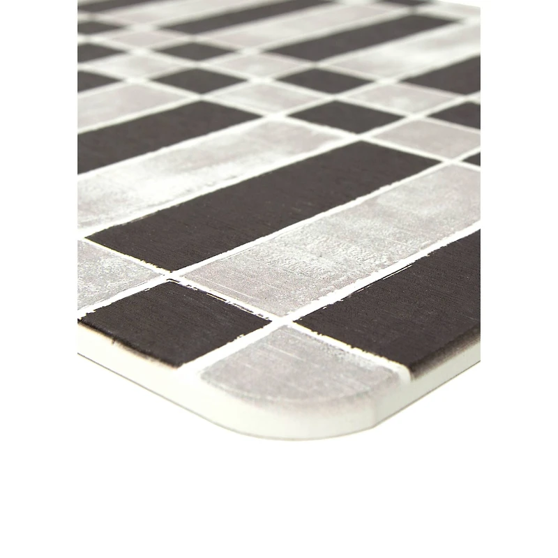 FloorPops Checker Black Stone Quick Drying Mat
