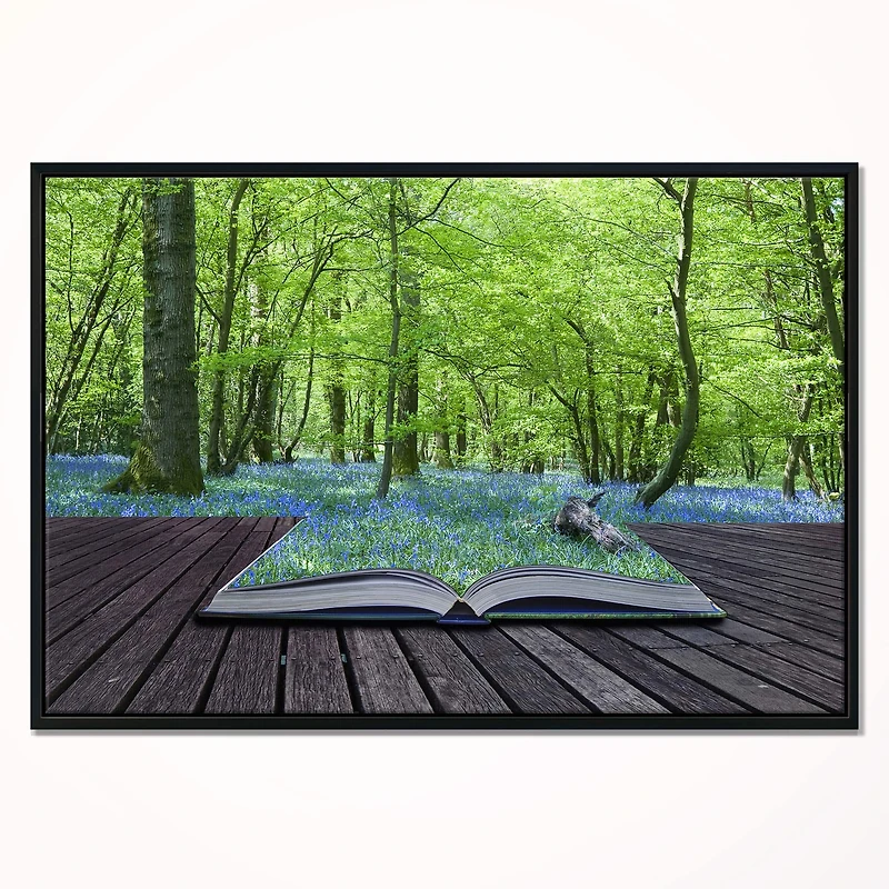 Designart - Open Book to Green Forest