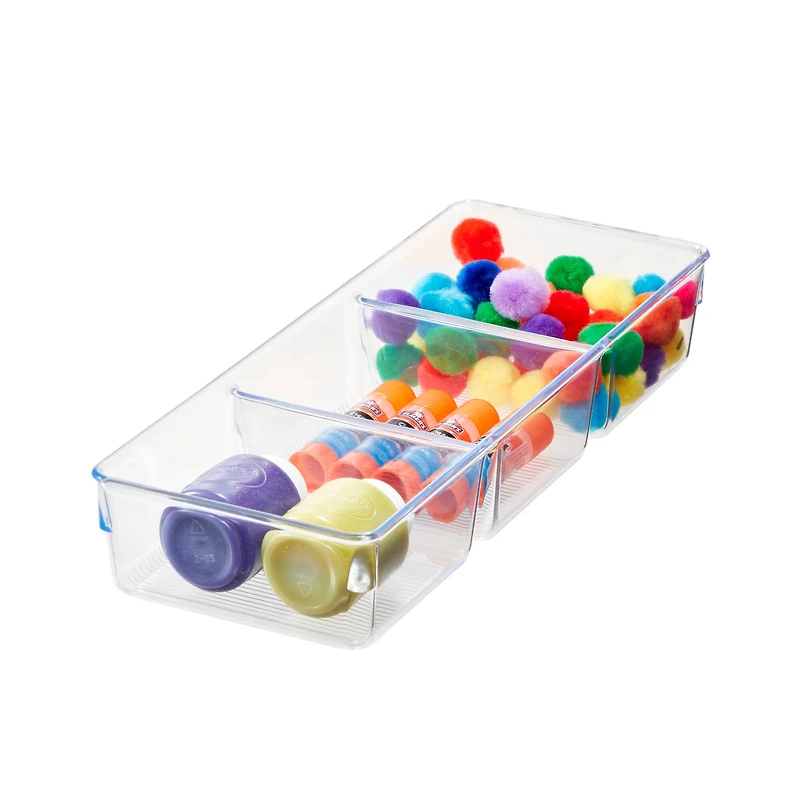 iDesign 3 Compartment Drawer Organizer