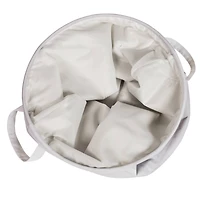 Honey Can Do 20" Gray Stripe Kids Hamper