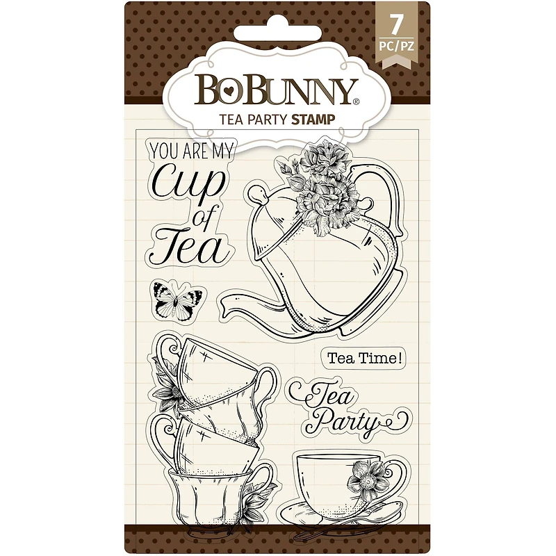 Bo Bunny® Tea Party Clear Stamps