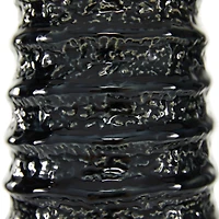 24" Black Stoneware Traditional Vase