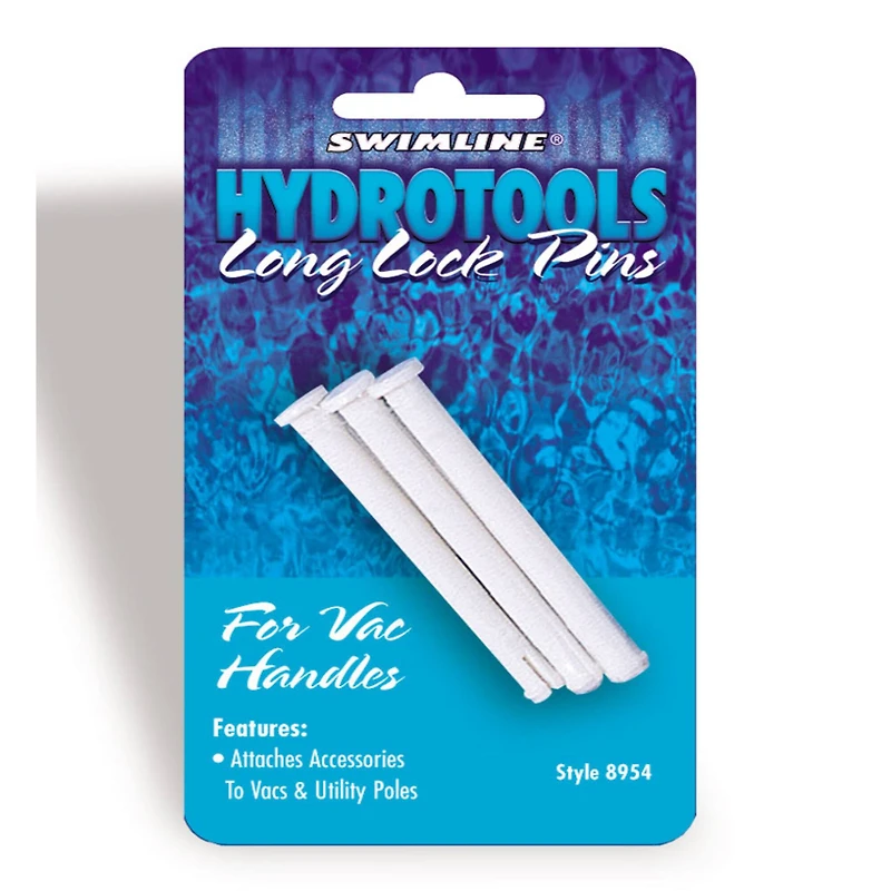 Swim Central 5.5" White Long Lock Pins for Poles & Vacuum Handles for Swimming Pool, 3ct.