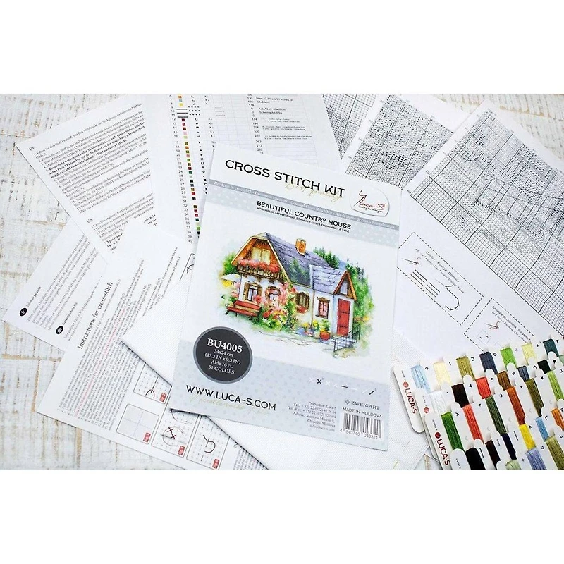 Luca-s Beautiful Country House Counted Cross Stitch Kit