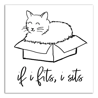 If I Fits, I Sits Canvas Wall Art