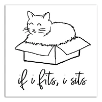 If I Fits, I Sits Canvas Wall Art