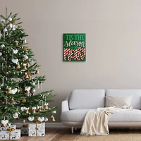 Stupell Industries Tis The Season To Be Merry Patterned Canvas Wall Art