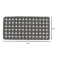 Smoke Non-Slip Bubble Texture Bath Mat