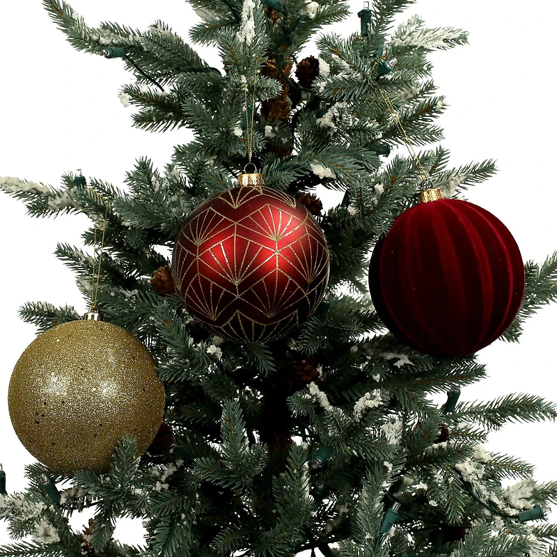 4 Pack 4.7" Berry Jolly Shatterproof Ball Ornaments by Ashland®