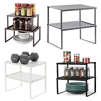 NEX™ Expandable & Stackable Kitchen Cabinet & Counter Shelf Organizer, 2ct.