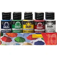 6 Packs: 10 ct. (60 total) FolkArt® Basics Multi-Surface Acrylic Paint Set