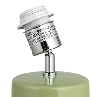 Hello Honey® 20.5" Stoneware Table Lamp with Linen Shade and Inline Switch