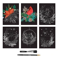 Brea Reese™ 9" x 12" Rustic Christmas Scratch Art Paper Pad