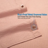 Bath Bliss Microfiber Soft Touch Dash Design Shower Curtain Liner