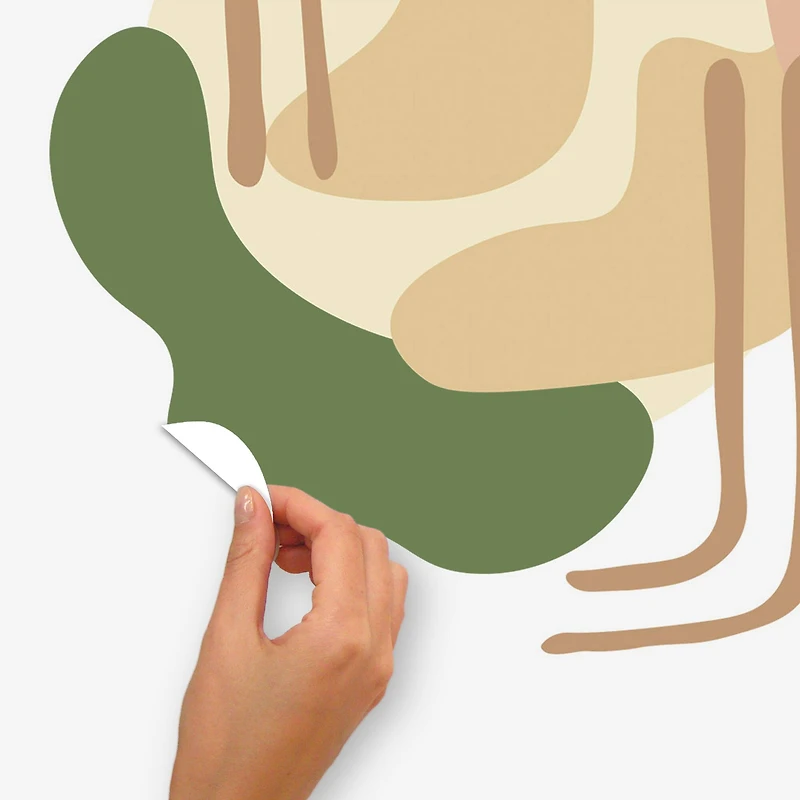 WallPops Very Gay Paint Soft Amoeba Modular Mural Peel & Stick Wall Decals