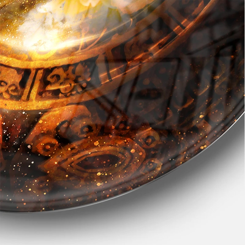 Designart Ancient Mayan Calendar Collage Wall Clock