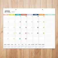 TF Publishing Large 2025 Rainbow Blocks Monthly Blotter Desk Pad Calendar