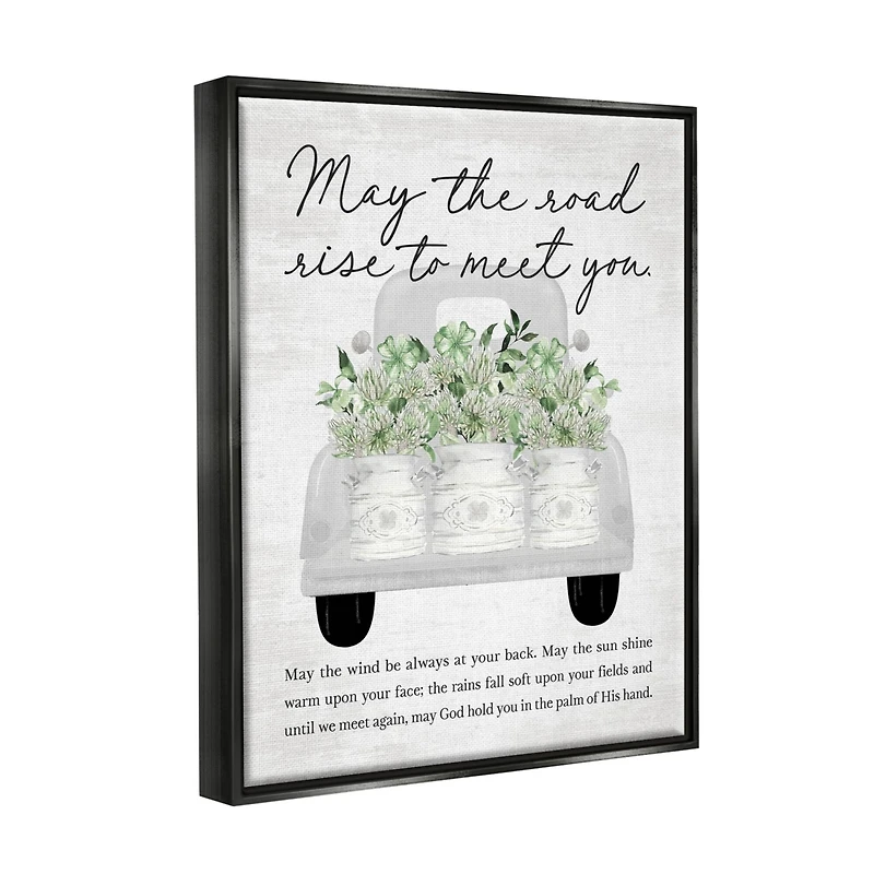 Stupell Industries Country Irish Proverb Floater Framed Art